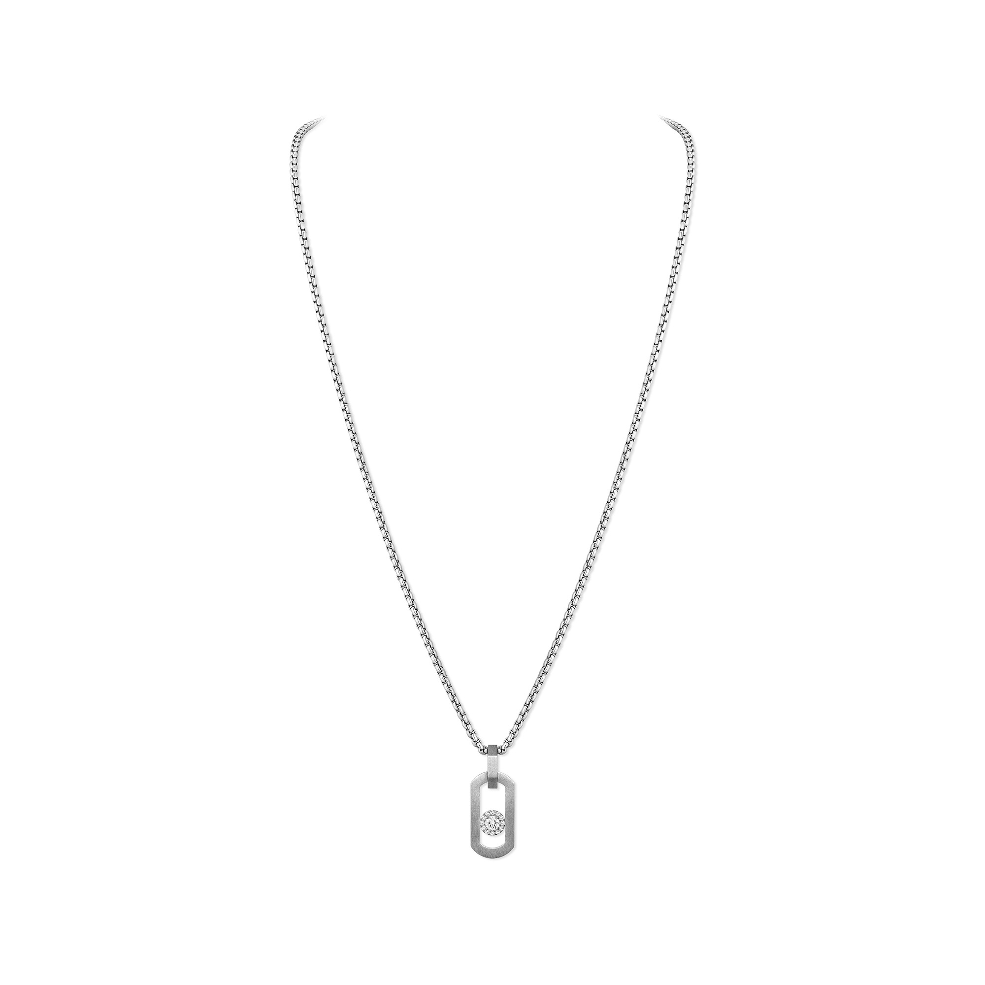 Messika So Move XXL Titanium and Diamond Pendant | Maison Birks